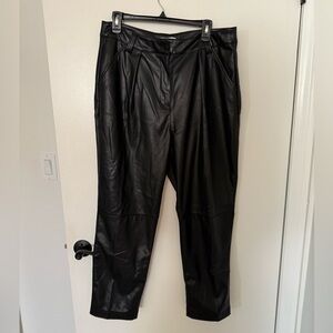 Topshop faux leather pants